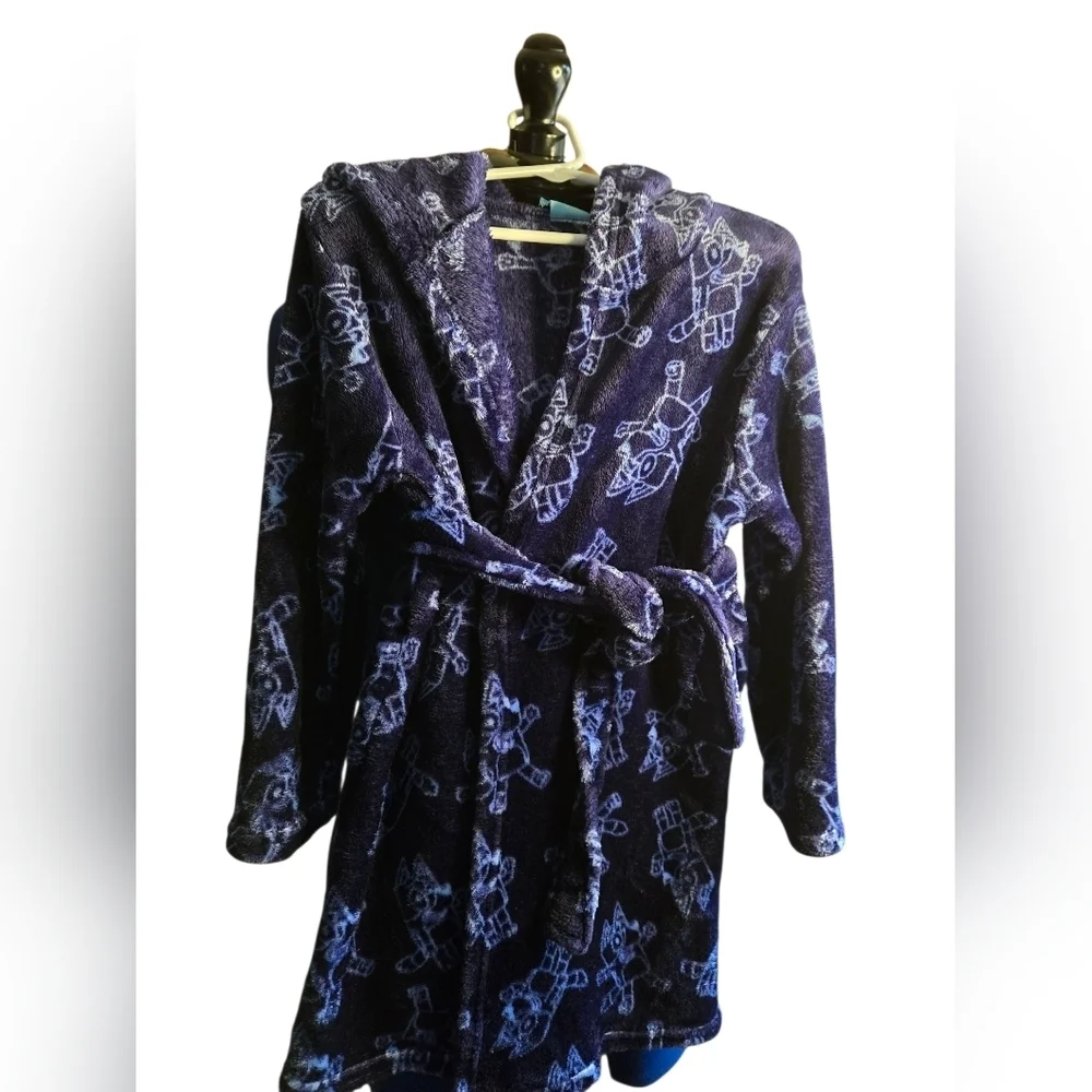 Disney Child Bluey's Fleece Patterned Robe